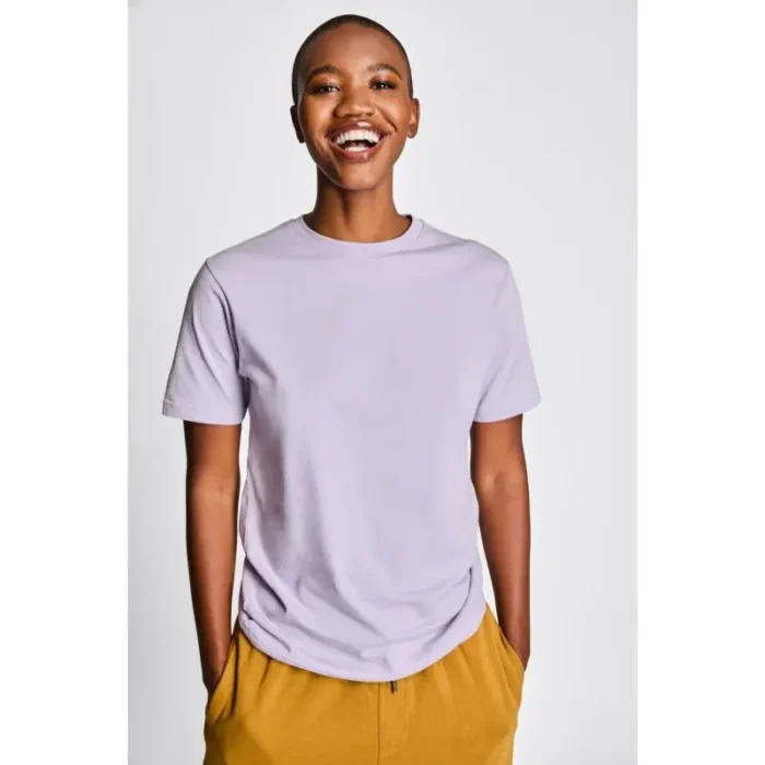 Lilac Basic Round Neck T-Shirt