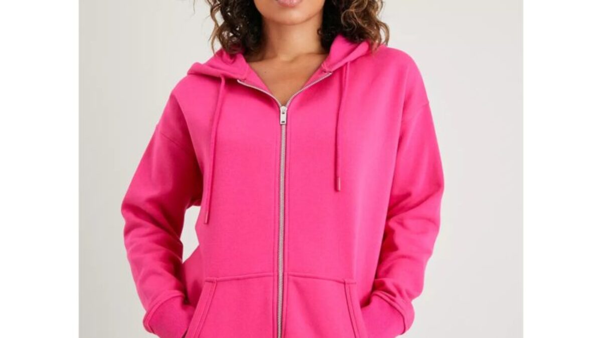Shocking pink hoodie new arrivals