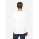 LA White Basic Round Neck Long Sleeves T-Shirt.