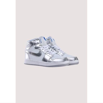 AJ-1 (SHINE GREY & WHITE) HIGH TOP (PREMIUM BATCH) .