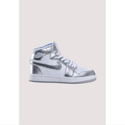 AJ-1 (SHINE GREY & WHITE) HIGH TOP (PREMIUM BATCH) .