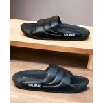 BALMAIN FULL BLACK TRIPLE LAYER QUILTED SLIDES