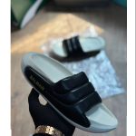 BLMN (BLACK & BEIGE) TWO-TONE (PUFFY QUILTED SLIDES)