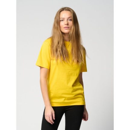 Yellow Oversized Basic Round Neck T-Shirt