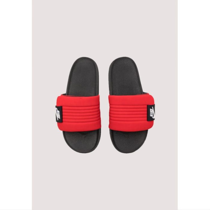 NIKE OFFCOURT RED & BLACK ADJUST SLIDE REVIVE FOAM