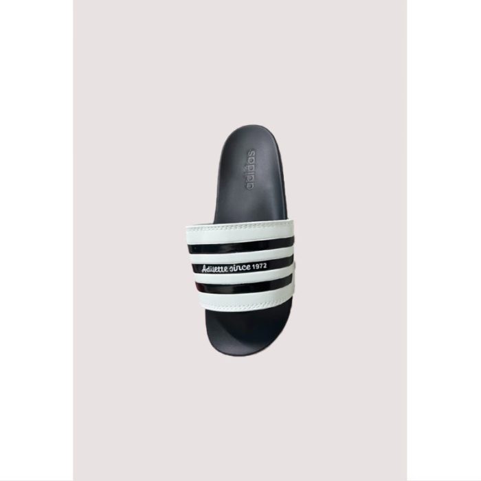 ADIDAS ADELITTE BLACK-WHITE SOFT SLIDE