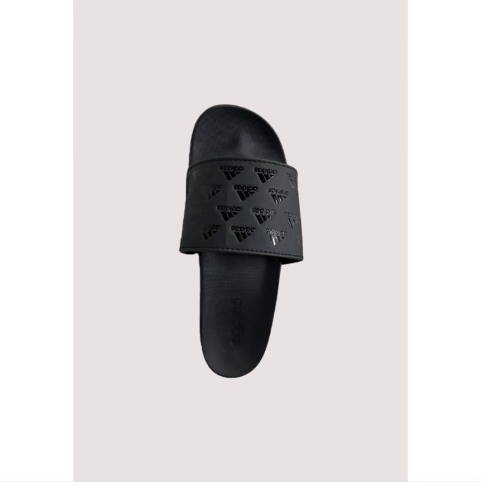 ADIDAS FULL BLACK PRINTED SLIDE (PREMIUM QUALITY)