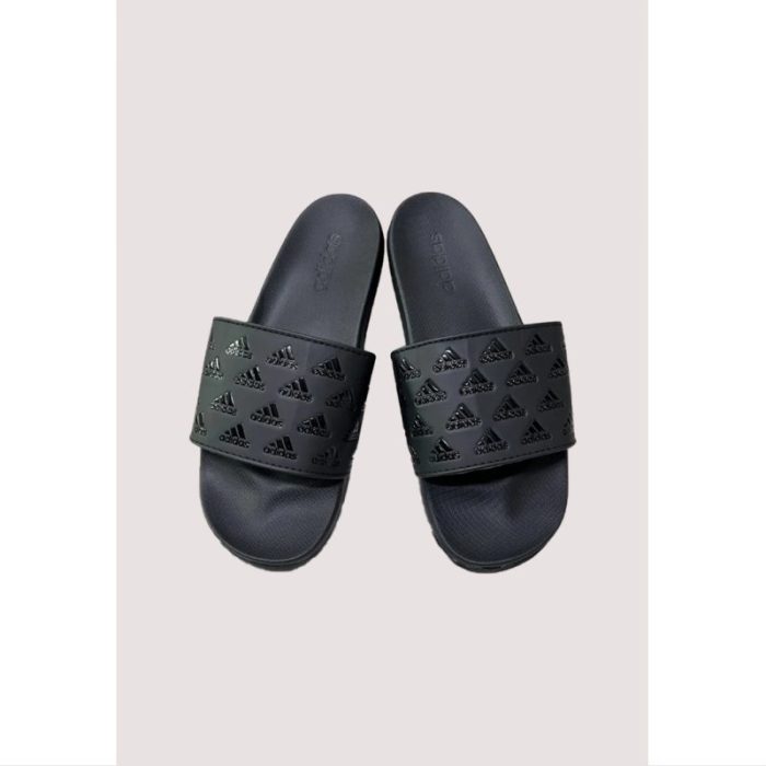 ADIDAS FULL BLACK PRINTED SLIDE (PREMIUM QUALITY)