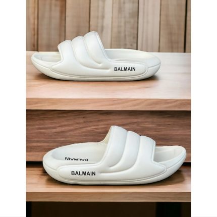 BLMN FULL CREAM TRIPLE LAYER QUILTED SLIDES