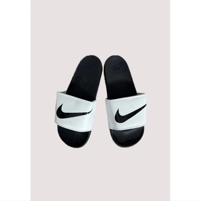 NIKE FULL WHITE-BLACK TICK REBELLION ADELIDE SLIDE