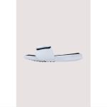 NIKE WHITE-BLACK COMFORT FOOTBED SLIPPER