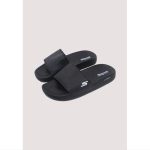 SKECHERS LOGO S BLACK HYPER BURST SOFT SLIDE (PREMIUM-QUALITY)
