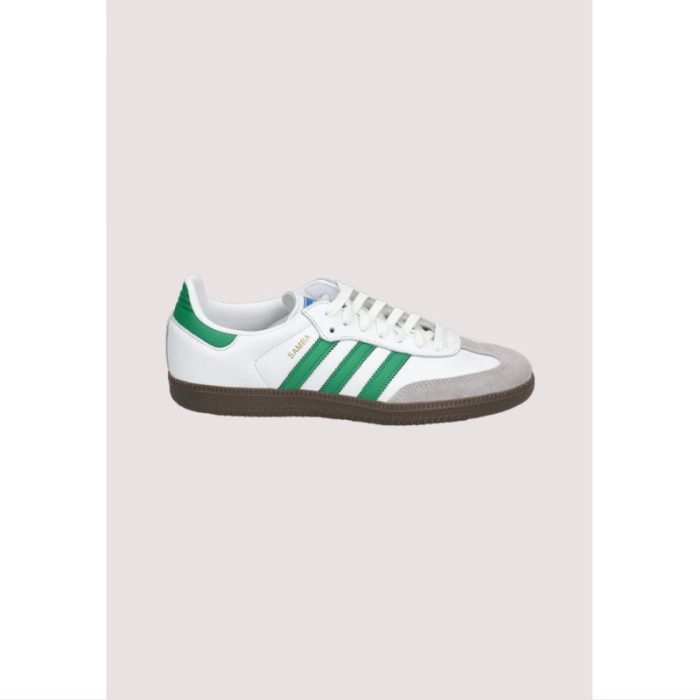 ADIDAS SAMBA OG CLOUD WHITE-GREEN VEGAN SHOES