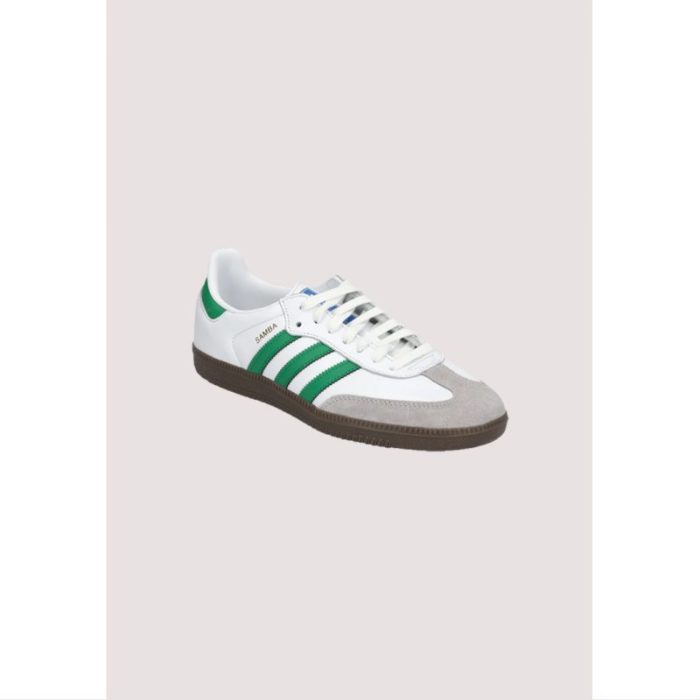 ADIDAS SAMBA OG CLOUD WHITE-GREEN VEGAN SHOES