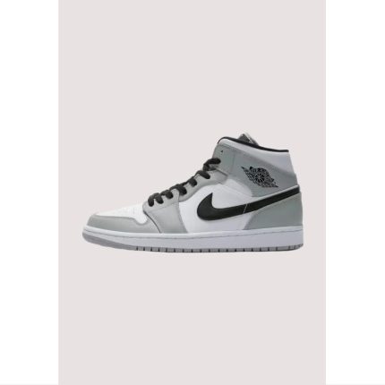 AJ-1 SMOKY GREY-WHITE HIGH TOP (PREMIUM-SHOES)