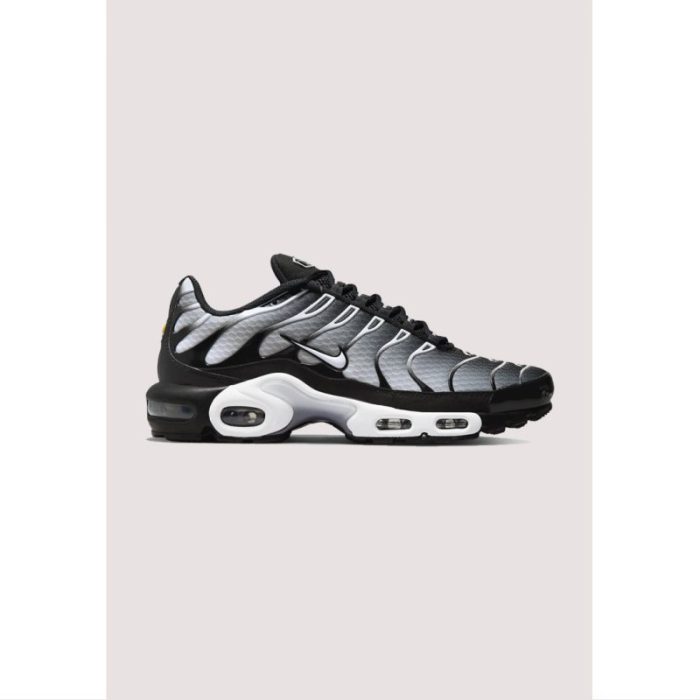 NIKE TN AIR MAX PLUS METALLIC SILVER BLACK-WHITE (PREMIUM-SHOES)