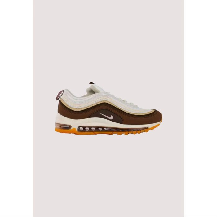 NIKE AIRMAX 97 MEDIUM BROWN-WHITE (LIMITED EDITION) .