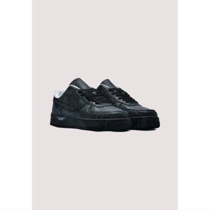 AIR FORCE 1 LV COLLAB TRIPLE BLACK ( EXCLUSIVE EDITION ) .