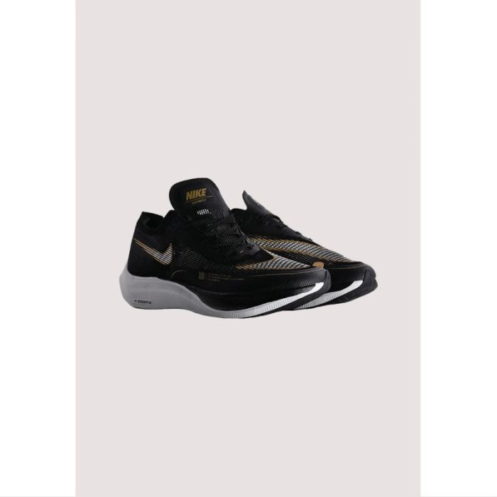 NIKE ZOOMX VAPORFLY NEXT % 2 METALLIC GOLD BLACK WHITE