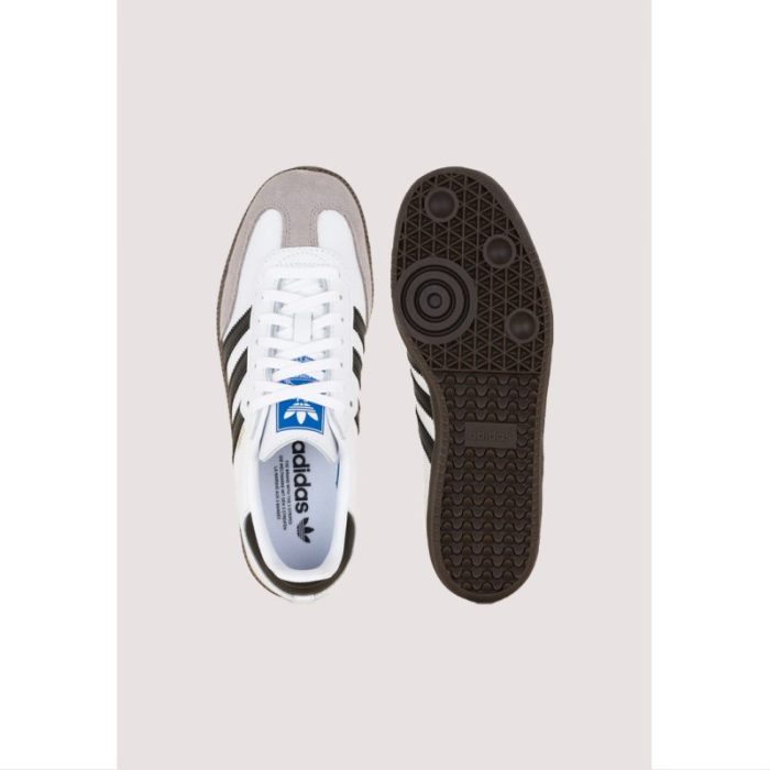 ADIDAS SAMBA OG WOMENS CLOUD WHITE-BLACK STRIPE SHOES