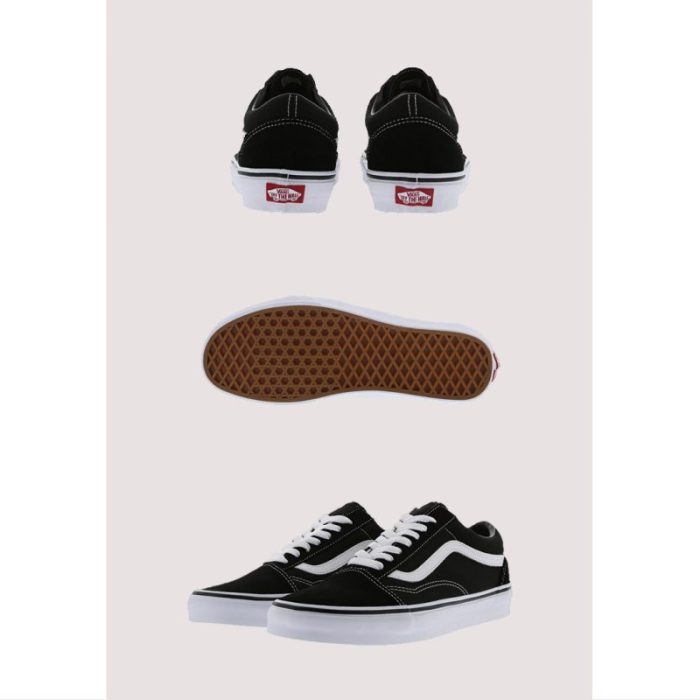 VANS OLD SKOOL CLASSIC BLACK WHITE