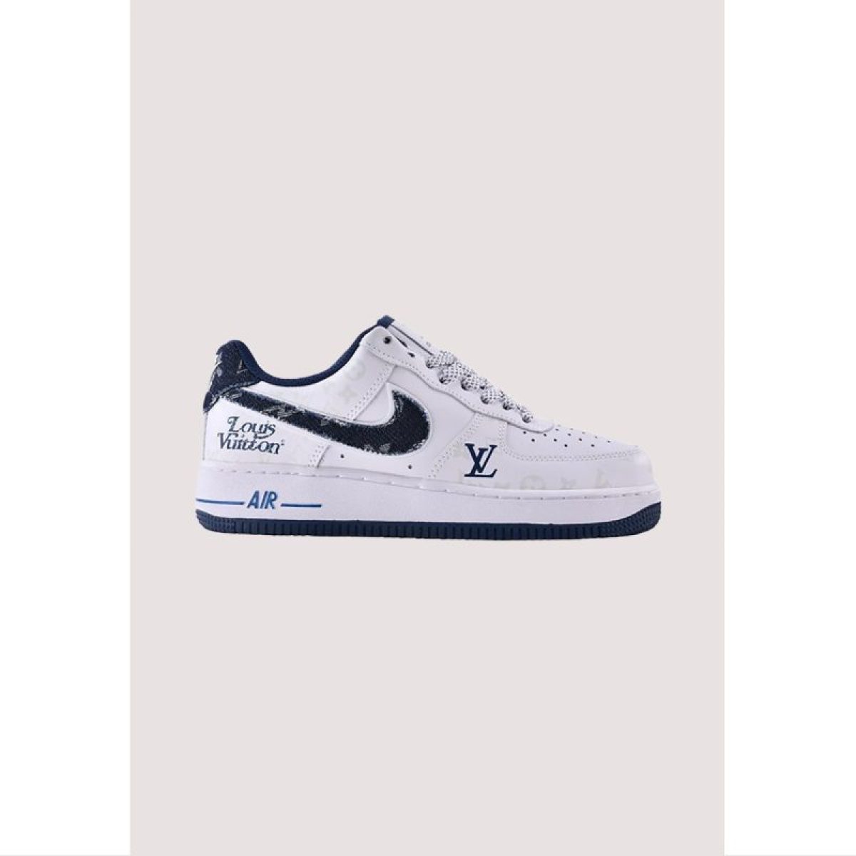 NIKE AIR FORCE 1 LOW BLUE WHITE LOUIS VUITTON lara.pk