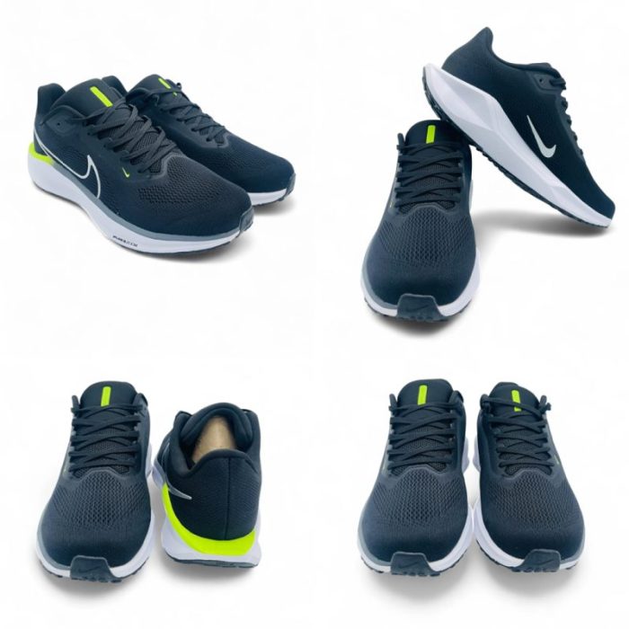 NIKE AIR ZOOM PEGASUS 41 BLACK- NEON GREEN RUNNING SHOES.