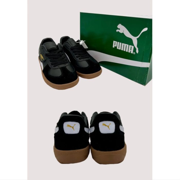 PUMA PALERMO BLACK & WHITE GUM SHOES