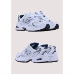 NEW BALANCE 530 RETRO WHITE NAVY SILVER SHOES