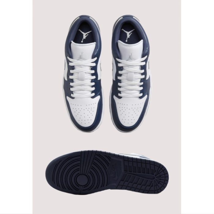 AIR JORDAN 1 LOW MIDNIGHT NAVY WHITE