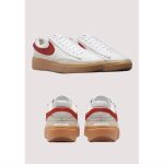 NIKE BLAZER PHANTOM LOW WHITE DRAGON RED