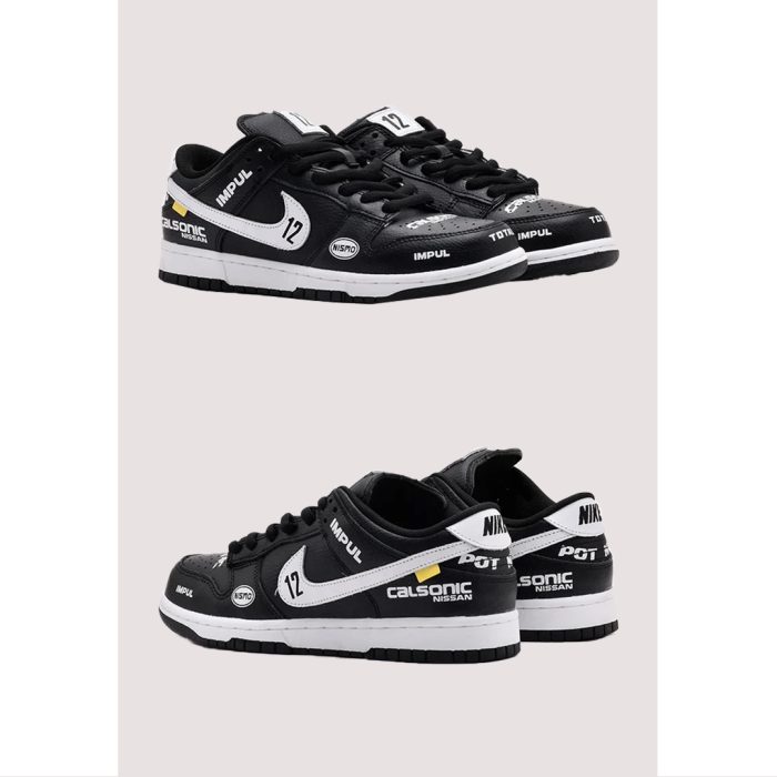 NIKE SB DUNK LOW PRO BLACK CUSTOMIZED CALSONIC
