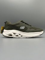 SKECHERS SHADOWCUSH SLIP-ON ARMEY GREEN .