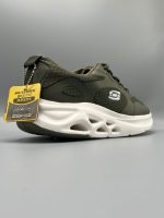 SKECHERS SHADOWCUSH SLIP-ON ARMEY GREEN . - Image 2