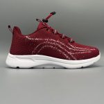 GIRL'S AIRBLUSH LITE RED SNEAKERS.