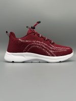 GIRL'S AIRBLUSH LITE RED SNEAKERS.