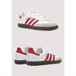 ADIDAS SAMBA OG WHITE RED SHOES