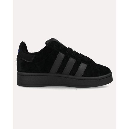 ADIDAS CAMPUS 00S ALL BLACK & BLUE LOGO.