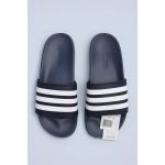 ADIDAS ADILETTE BLUE WHITE 3 STIPE SLIDE.