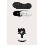 NIKE AIR FORCE 1 LOW – WHITE WITH BLACK SWOOSH. - Image 5