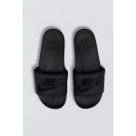 NIKE ALL BLACK LOGO PRINTED SLIDE