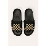 VANS OF THE WALL BLACK BEIGE CHECKER SLIDE