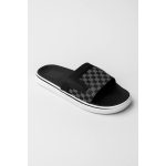 VANS OF THE WALL BLACK GREY CHECKER SLIDE