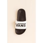 VANS OF THE WALL WHITE BLACK LOGO SLIDE