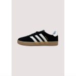 ADIDAS GAZELLE INDOOR BLACK WHITE GUM SOLE.