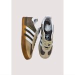 ADIDAS GAZELLE INDOOR COFFEE BROWN WHITE WITH GUM SOLE - Image 2
