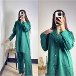 Green Polka Dot Cords Set