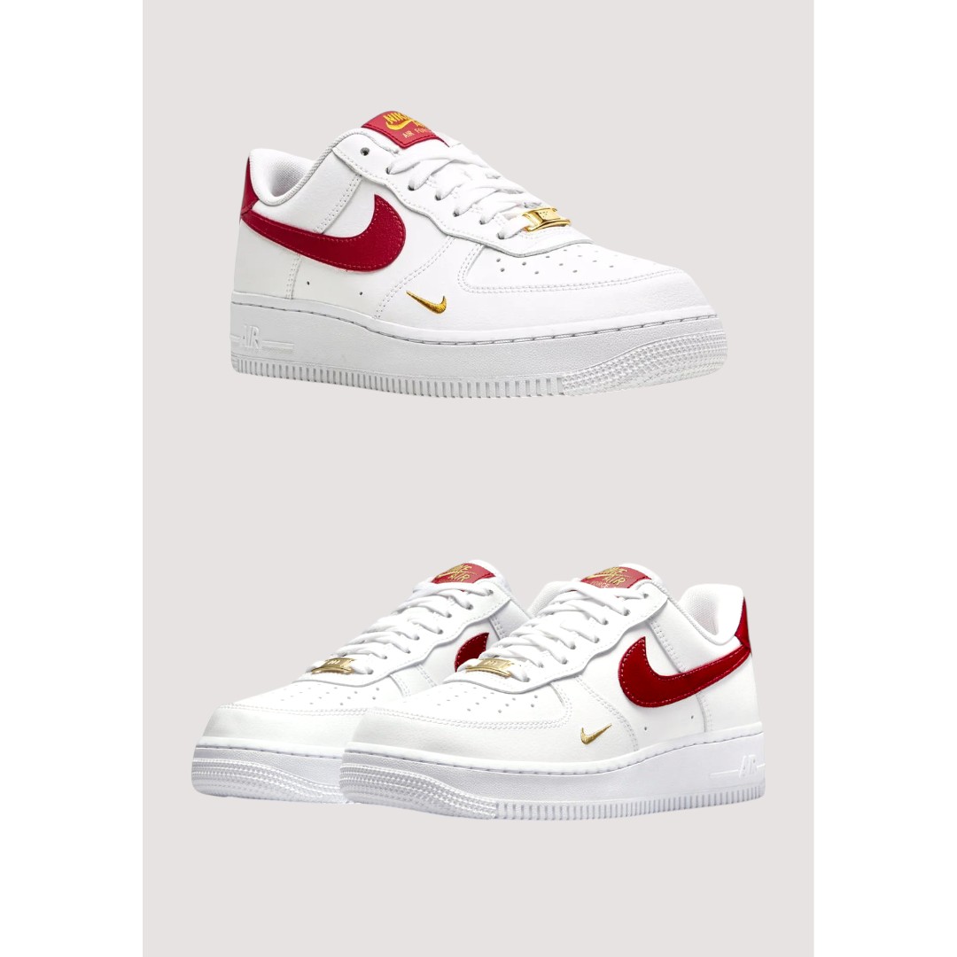 nike-air-force-1-low-white-red-2 NIKE AIR FORCE 1 LOW PURE WHITE-RED SHOES.