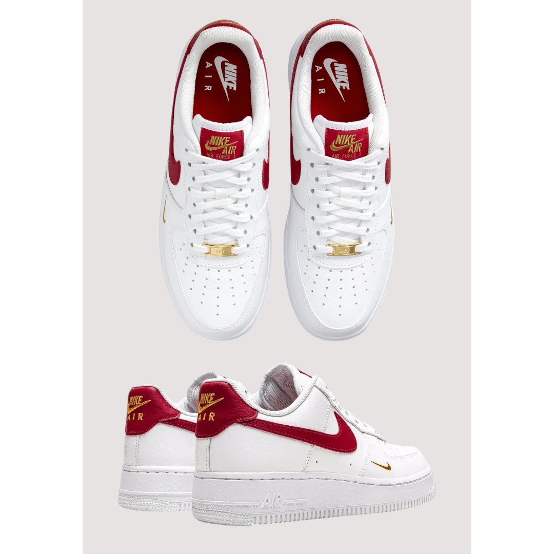 nike-air-force-1-low-white-red-3 NIKE AIR FORCE 1 LOW PURE WHITE-RED SHOES.