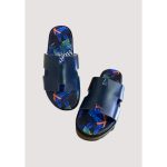 HERMÈS IZMIR NAVY PRINTED SLIDE MEN